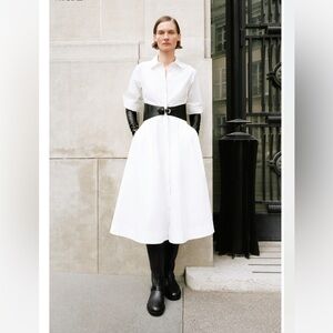 Simkhai Olson cotton poplin belted dress